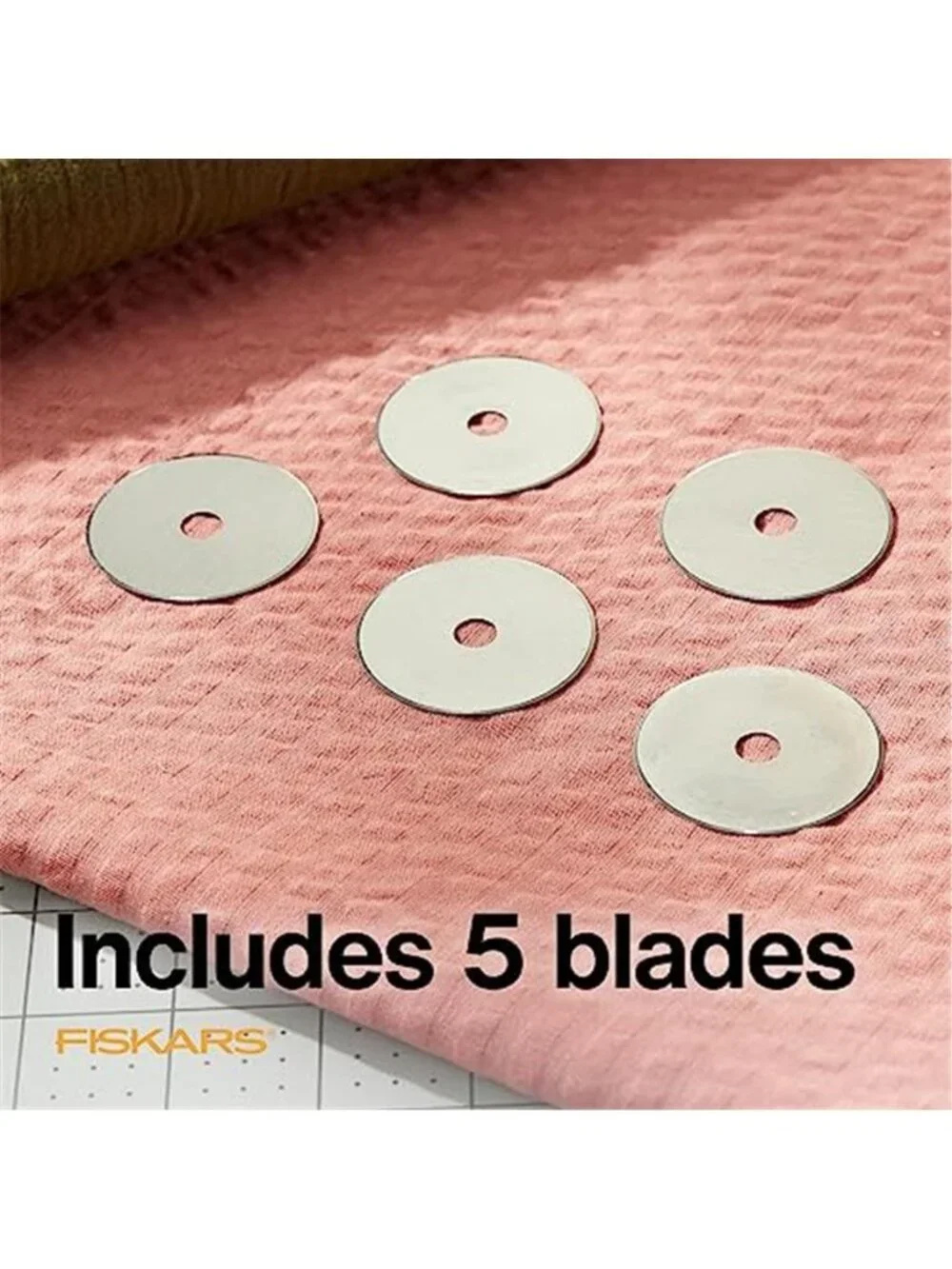 45mm Rotary Blades (5 Pack) - Rotary Cutter Blade Replacement - Crafts Sewing
